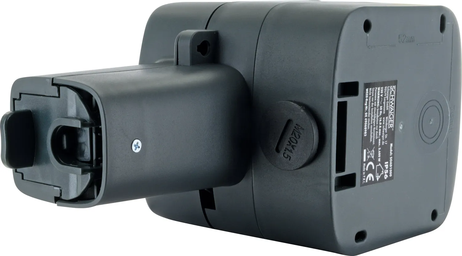SCHWAIGER presa esterna da parete IP56 3680W