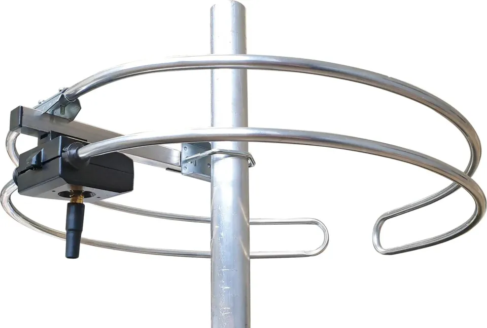 Schwaiger Antenna FM dipolo ad anello da esterno argento