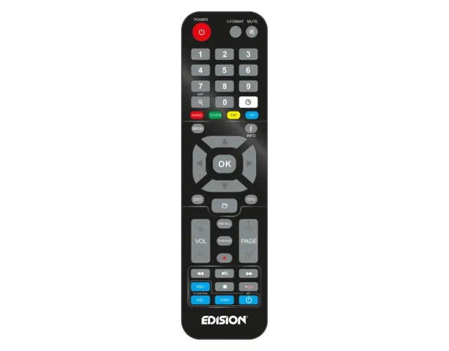 Edision EDI-RCU 4 Learn Telecomando Universale 2in1 Nero
