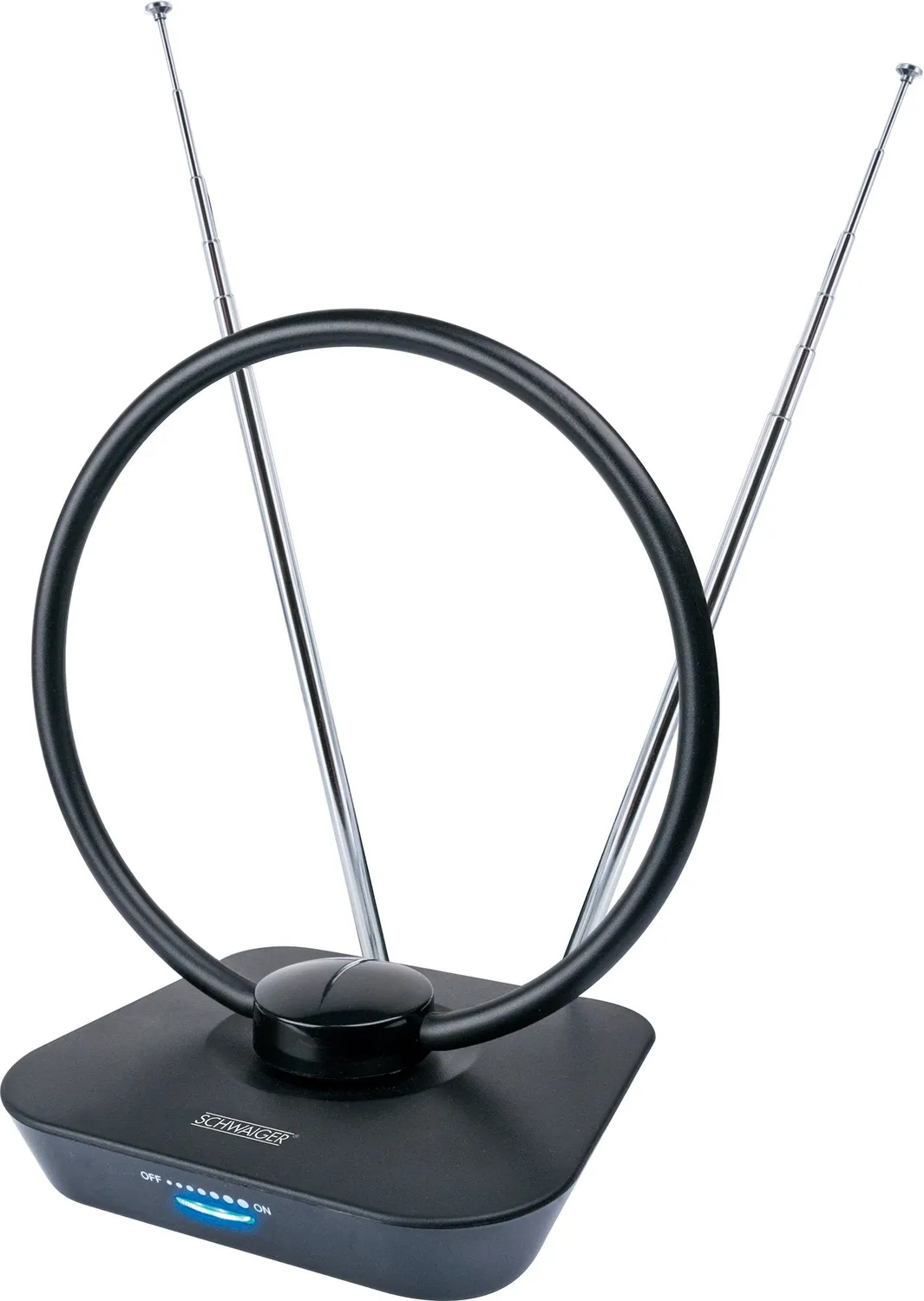 Schwaiger antenna interna DVB-T2 attiva 36 dB