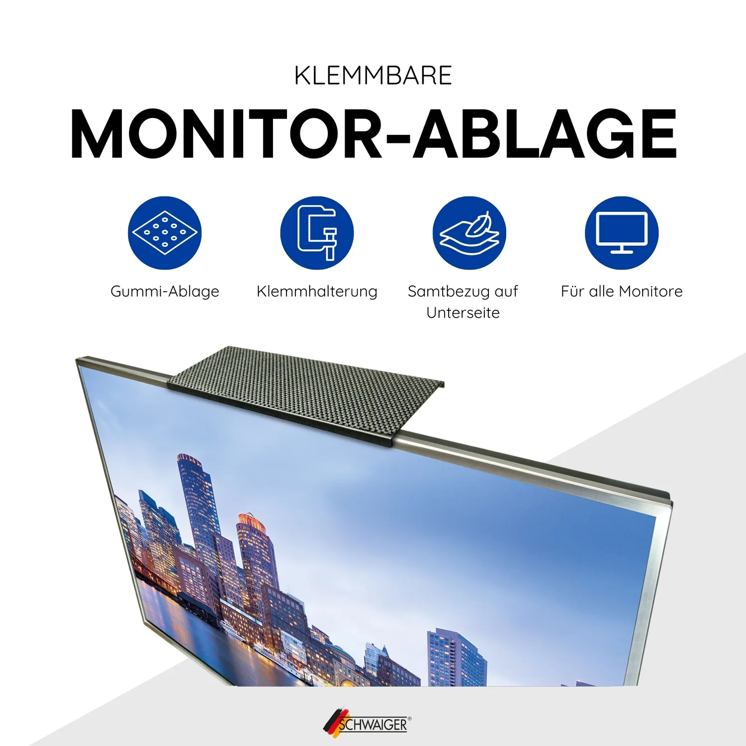 SCHWAIGER Mensola TV Topper 45 cm Portata 9 kg