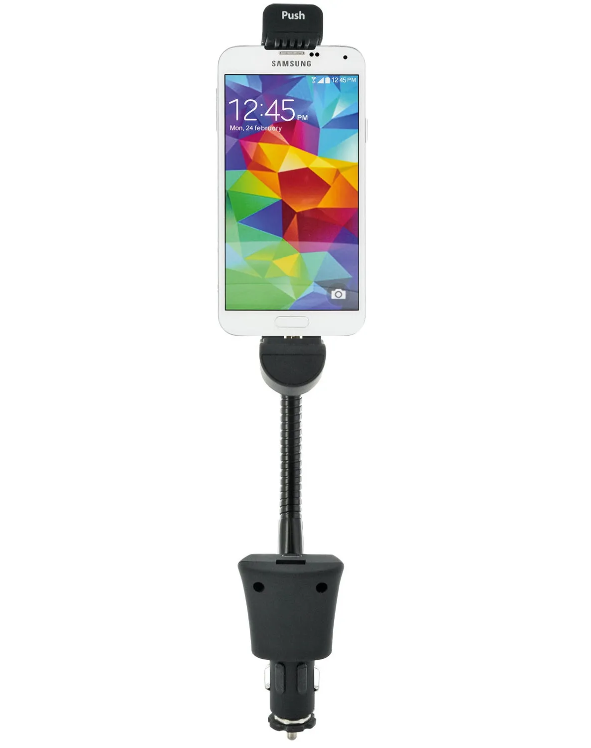 Schwaiger Supporto Auto Smartphone Micro USB Collo Oca