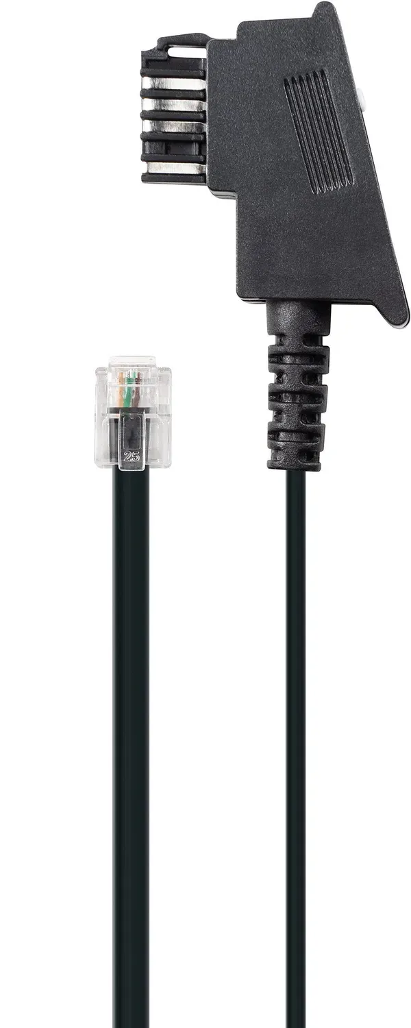 Schwaiger cavo telefonico Austria 6 m nero