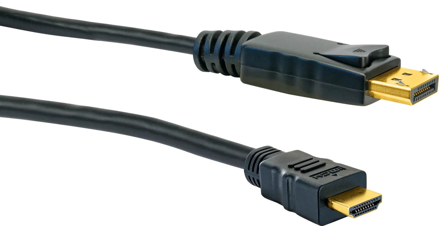SCHWAIGER Cavo DisplayPort HDMI 2m Nero 4K