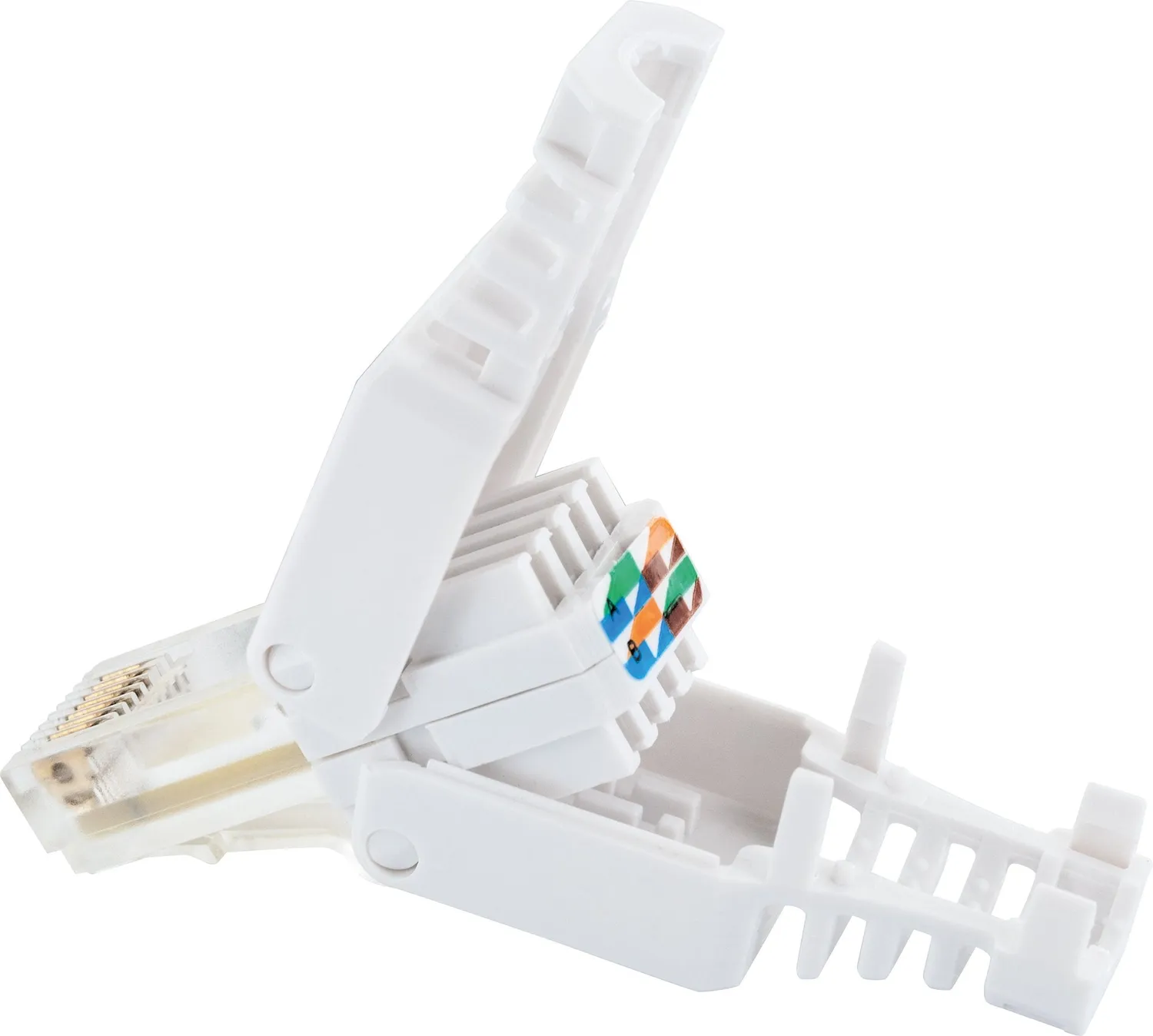 Schwaiger Connettori Rete RJ45 Cat 5e Senza Attrezzi 2 Pezzi