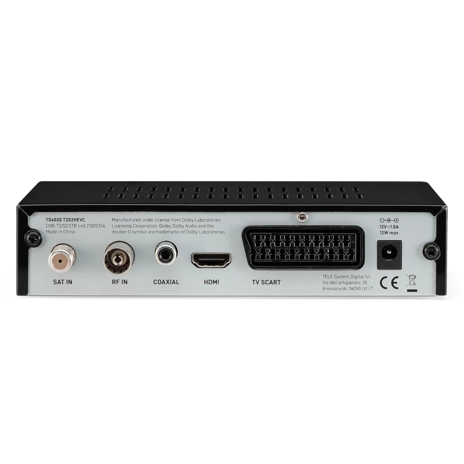 TELE System TS4020 Decoder Combo Terrestre + Satellitare