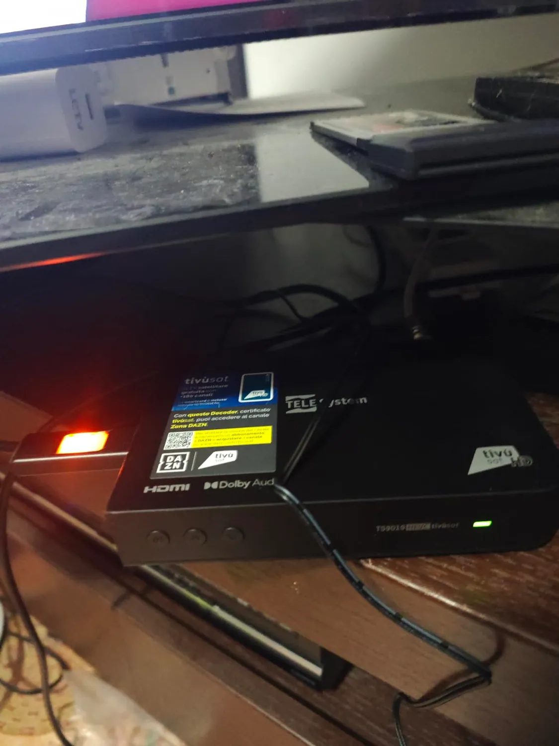 TELE System TS9019HEVC Decoder Satellitare tivùsat con Smartcard