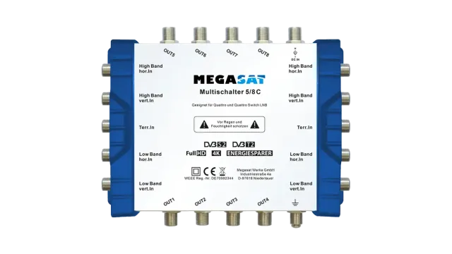 Megasat Multiswitch 5/8 C centralino 8 prese tv