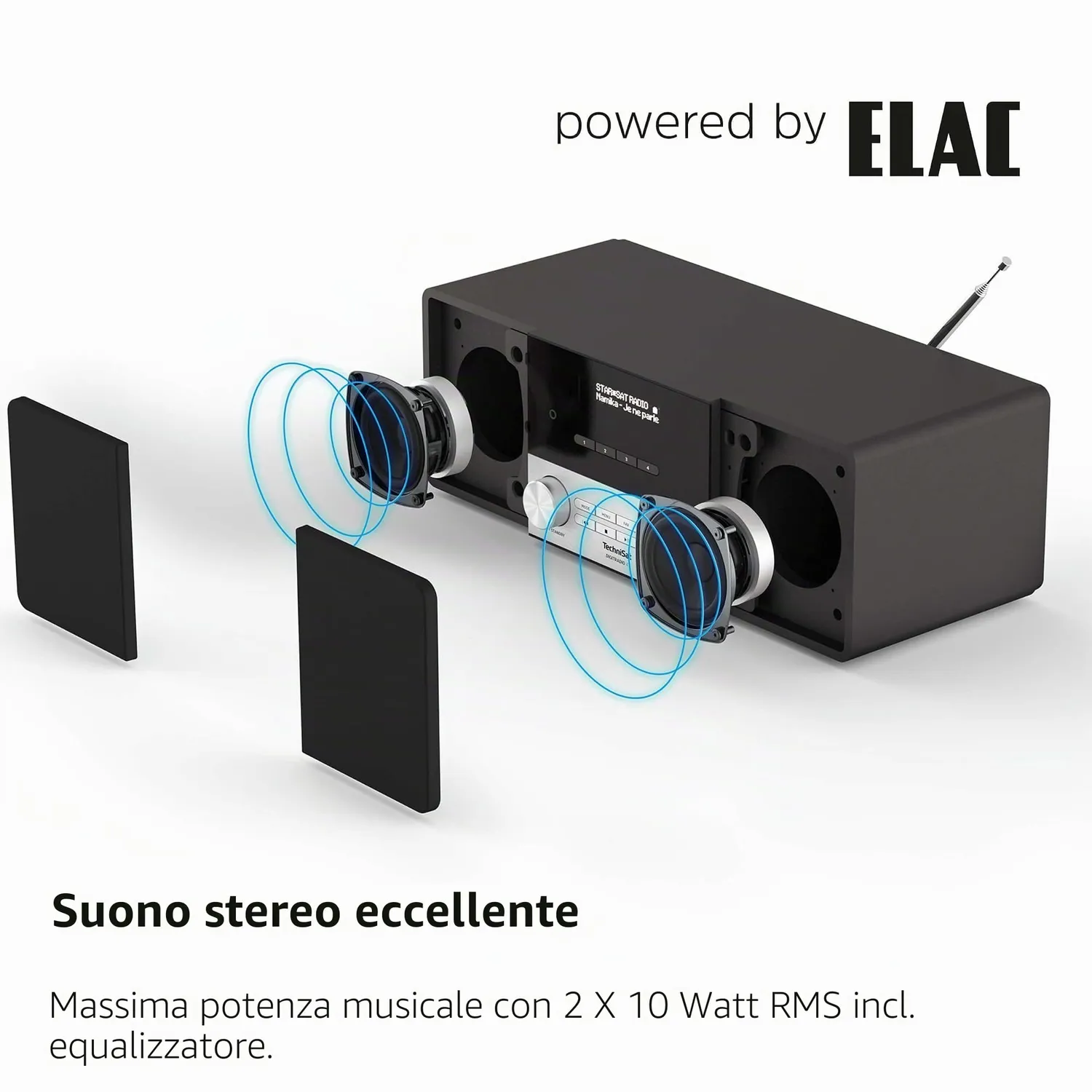 TechniSat DIGITRADIO 4 Radio DAB+ FM Bluetooth Bianca 20W