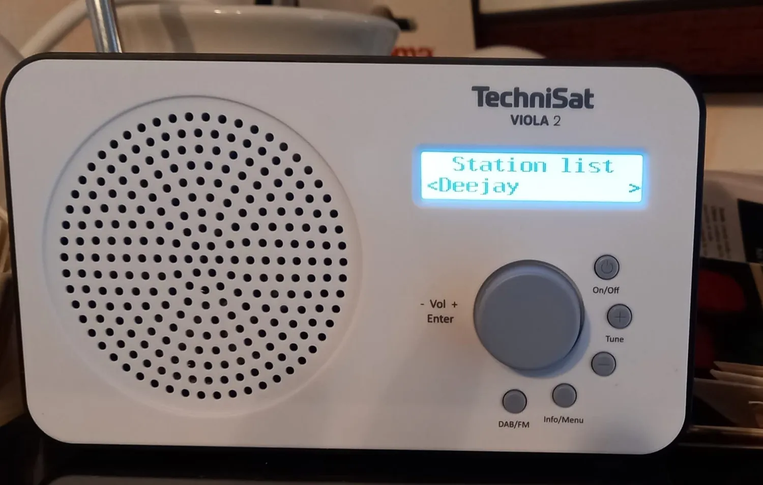 TechniSat Viola 2 Radio DAB+ Portatile Bianco Nero