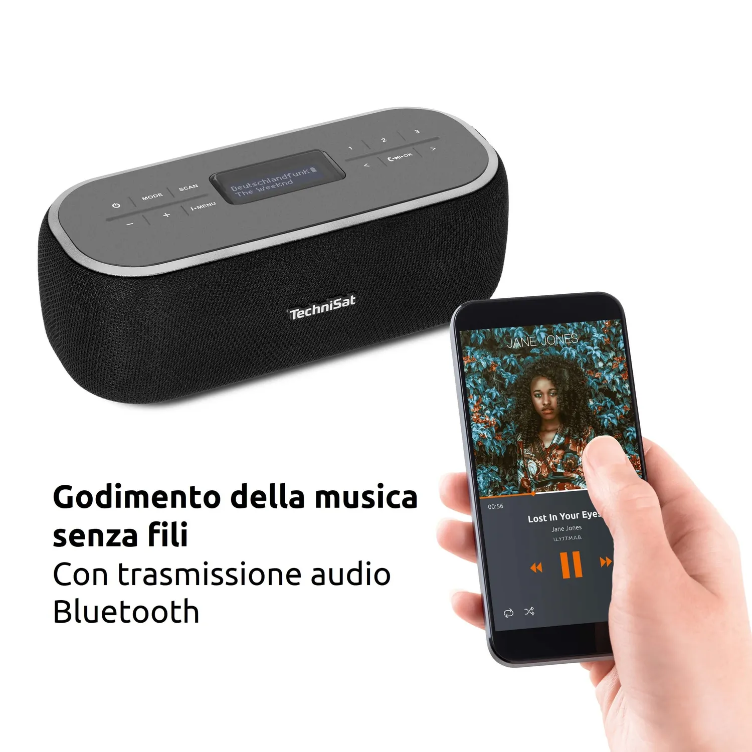 TechniSat Viola BT 1 Altoparlante Bluetooth DAB+ 6W USB-C