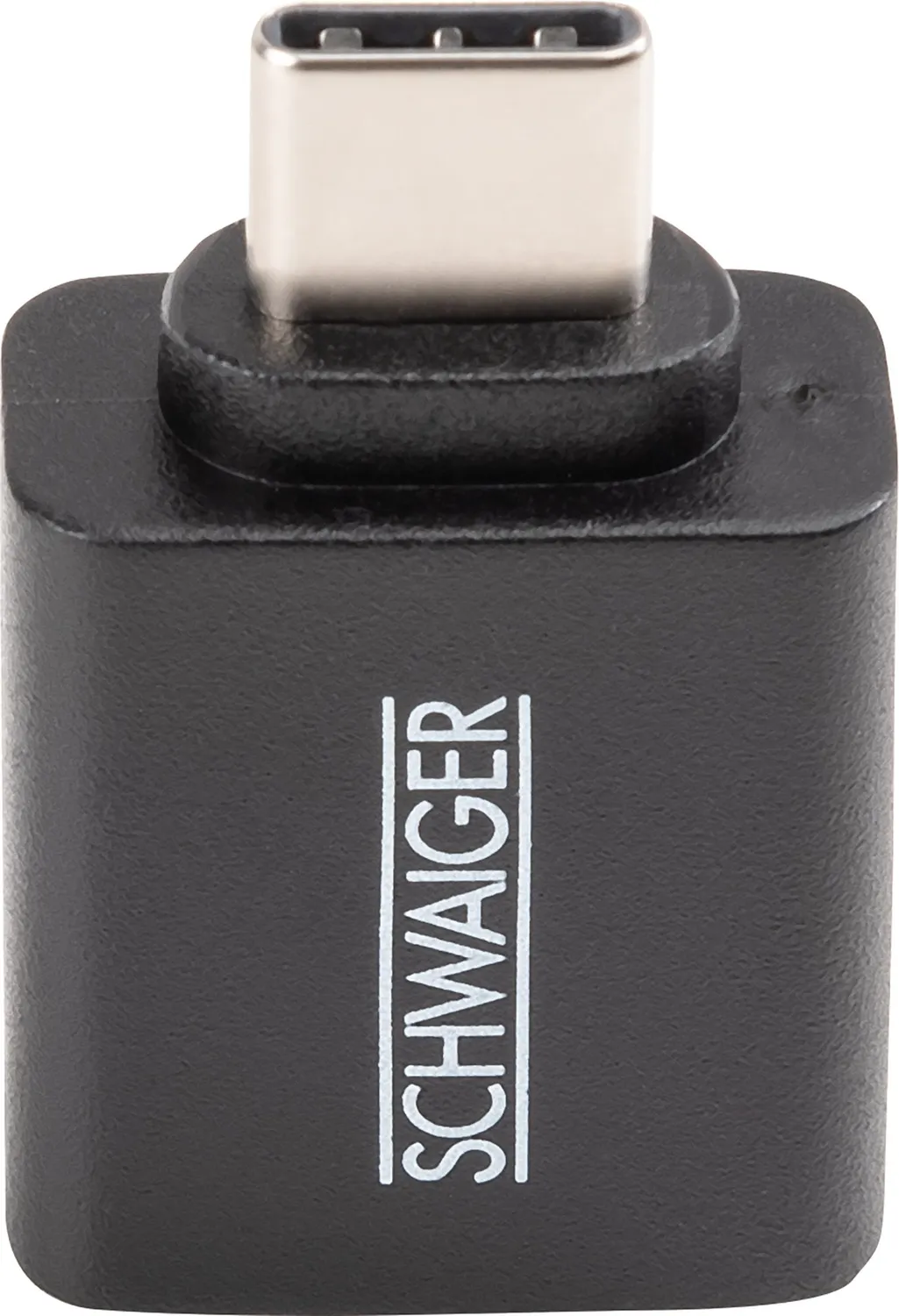 Schwaiger Adattatore USB-C USB-A Nero