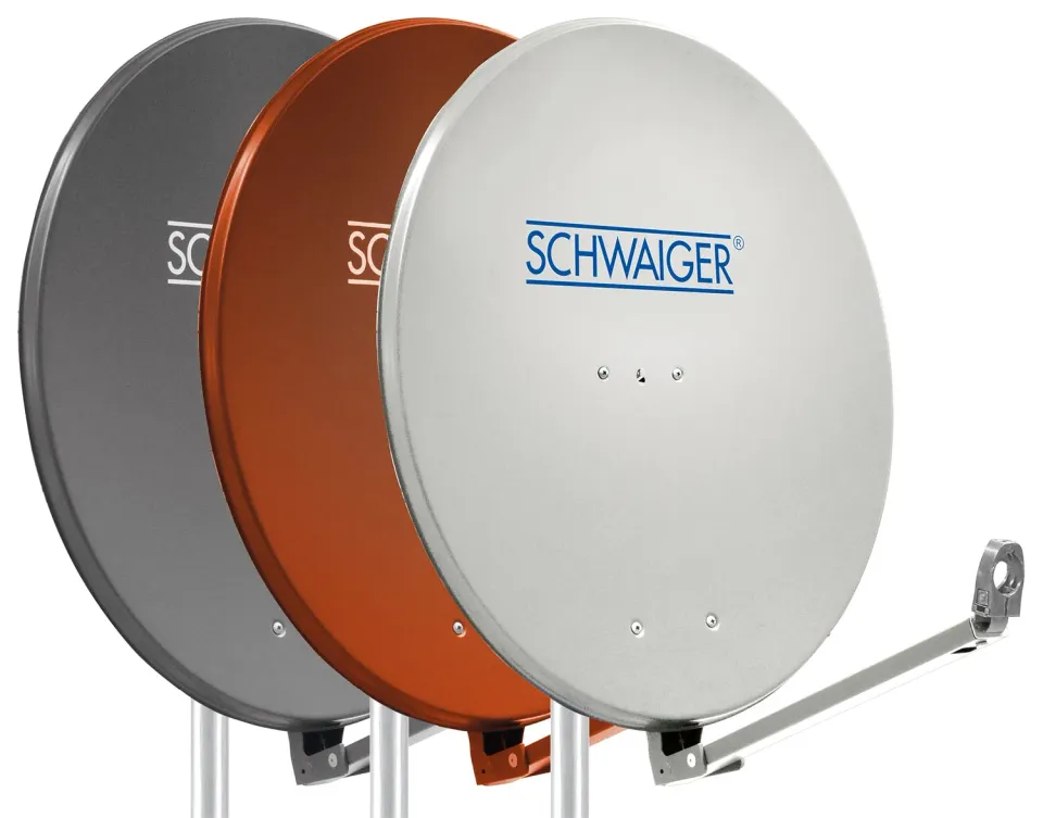 Schwaiger parabola offset 75 cm antracite alluminio