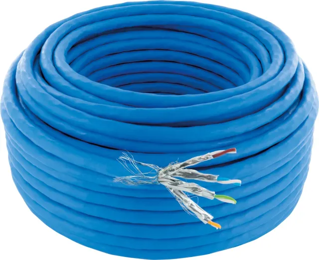Schwaiger cavo rete Cat 8.1 posa interna 25 m blu