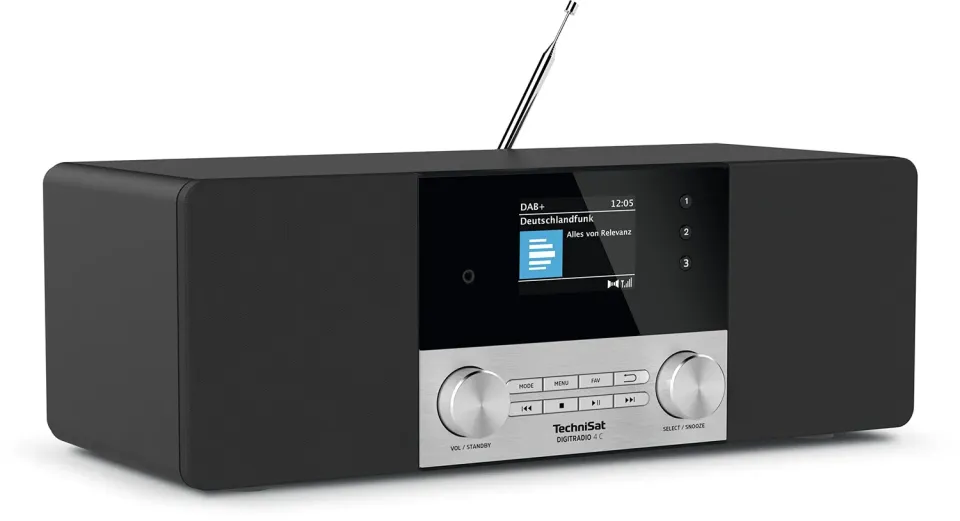 TechniSat DigitRadio 4 C Radio DAB+ Stereo Nera ELAC 20W