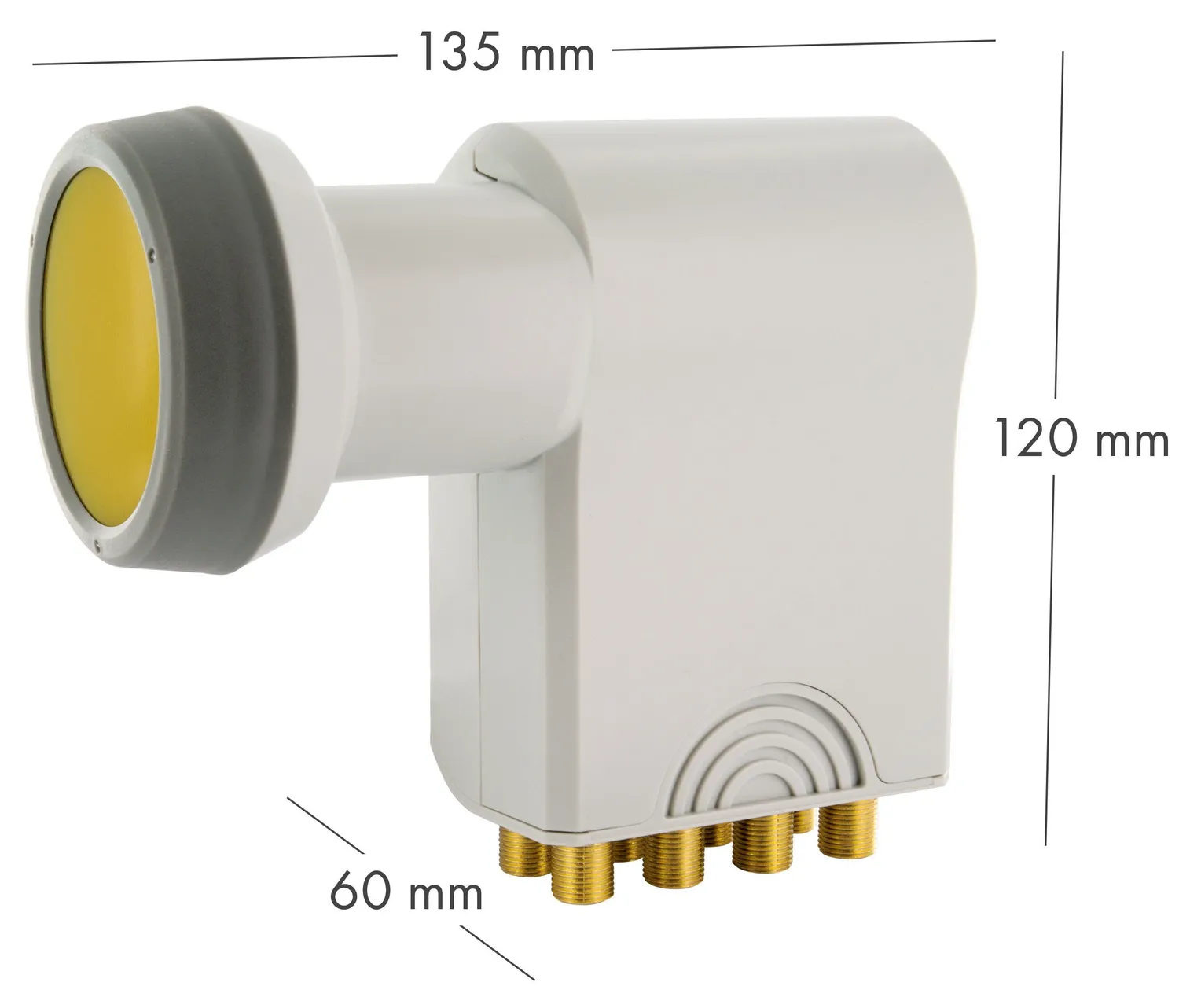 SCHWAIGER Octo LNB Sun Protect digitale 8 uscite grigio