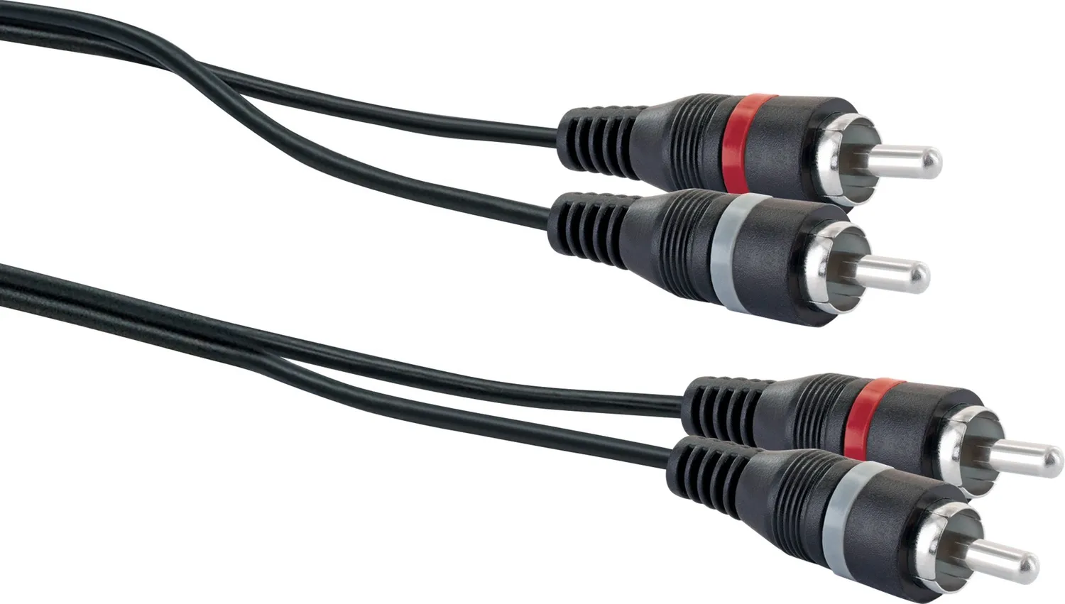 Schwaiger cavo audio stereo 2x Cinch 1,5 m nero