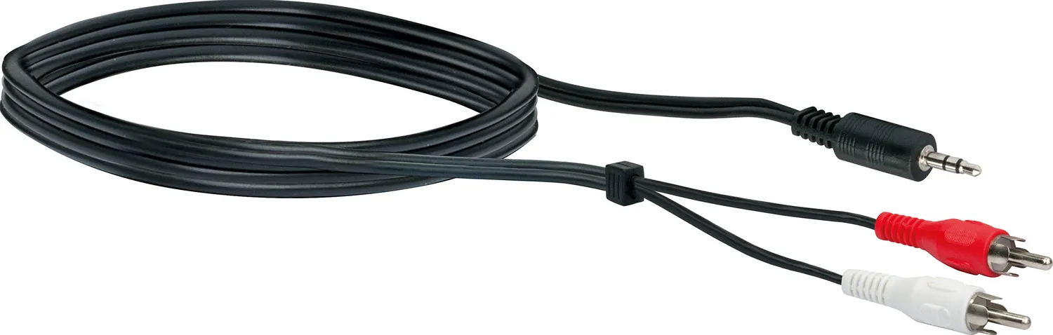 Schwaiger cavo adattatore audio Y 1,5 m stereo