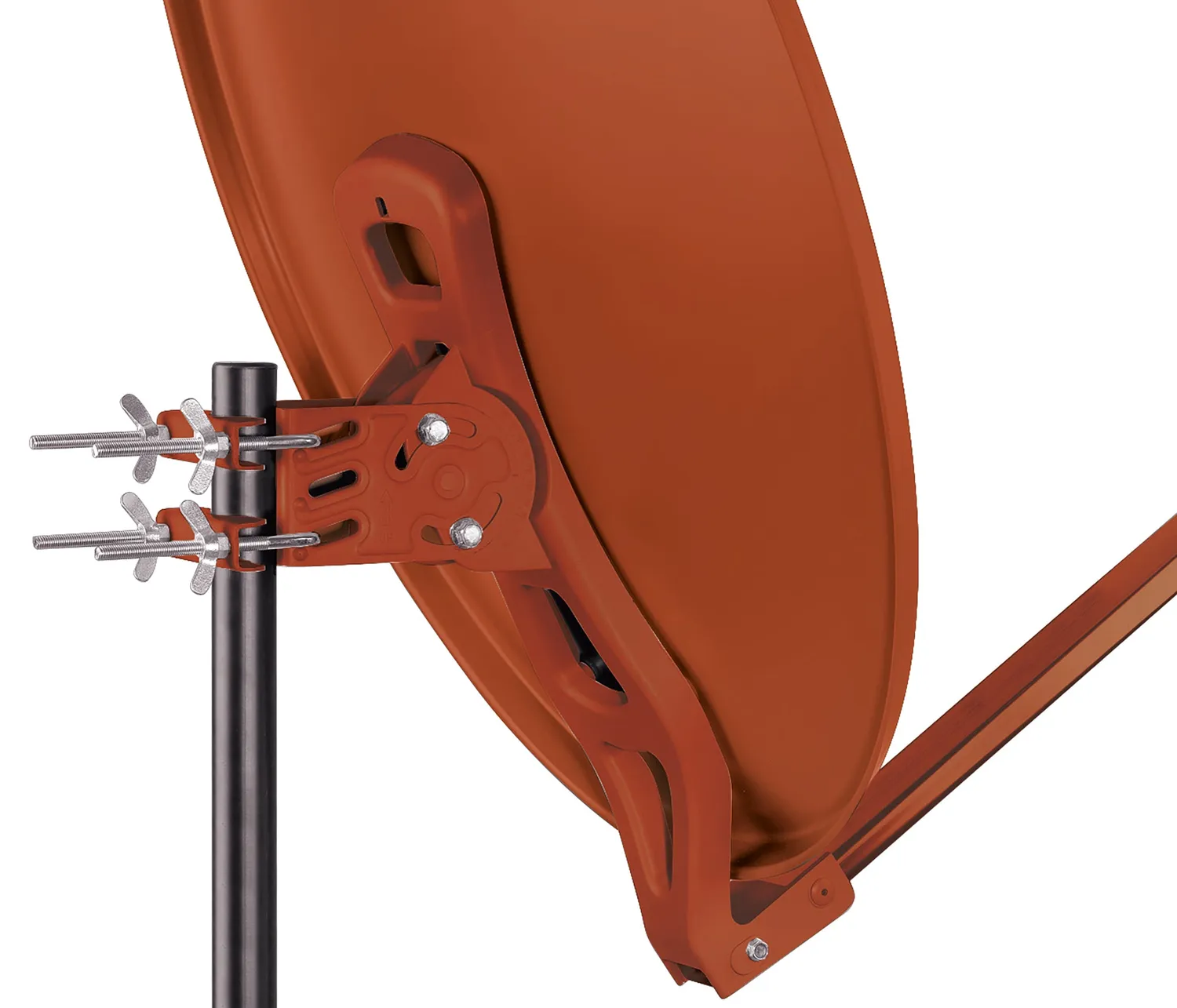Schwaiger Parabola Satellitare Alluminio 80 cm rosso mattone