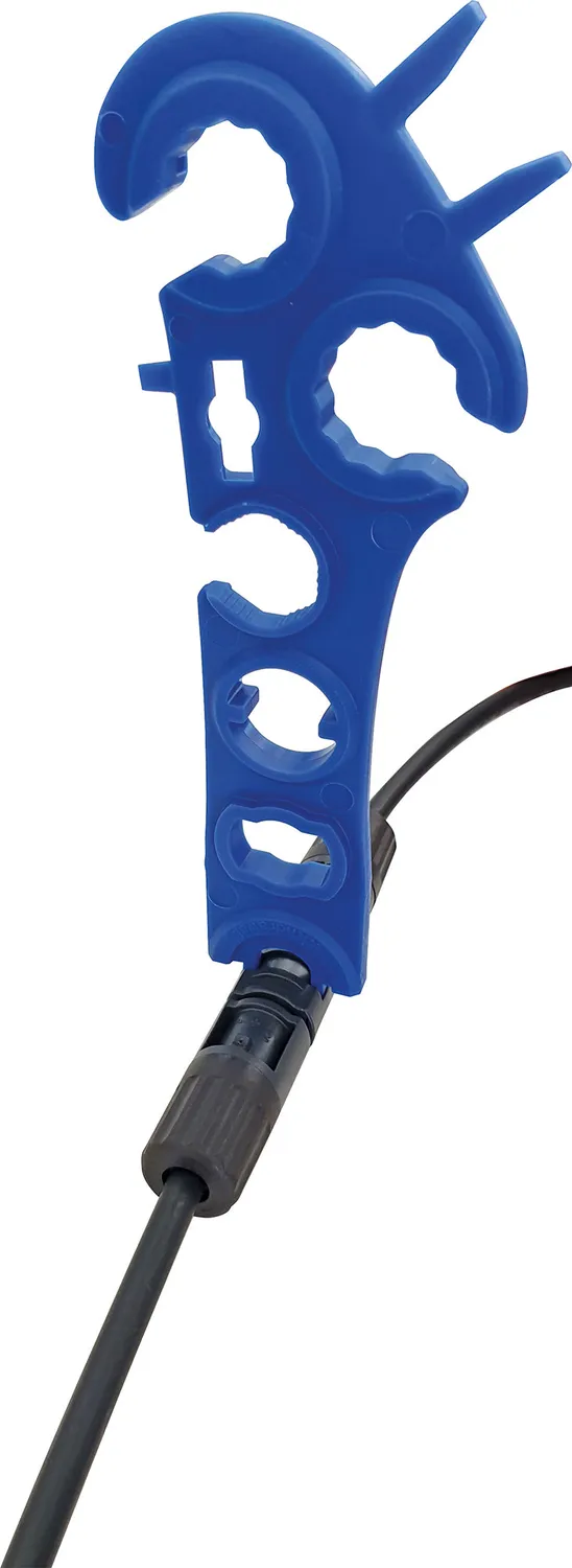 Schwaiger Chiavi Montaggio Connettori Solari 2 Pezzi Blu