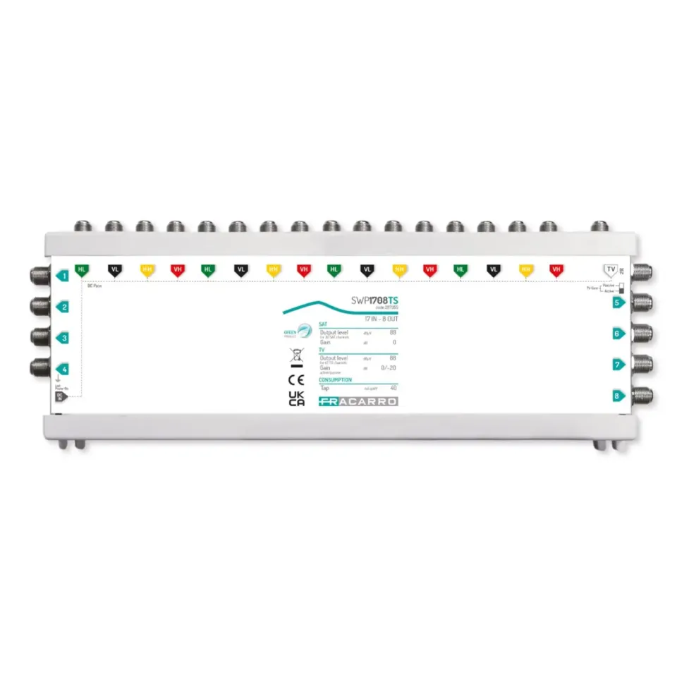 Fracarro SWP1708TS multiswitch 17 ingressi 8 uscite
