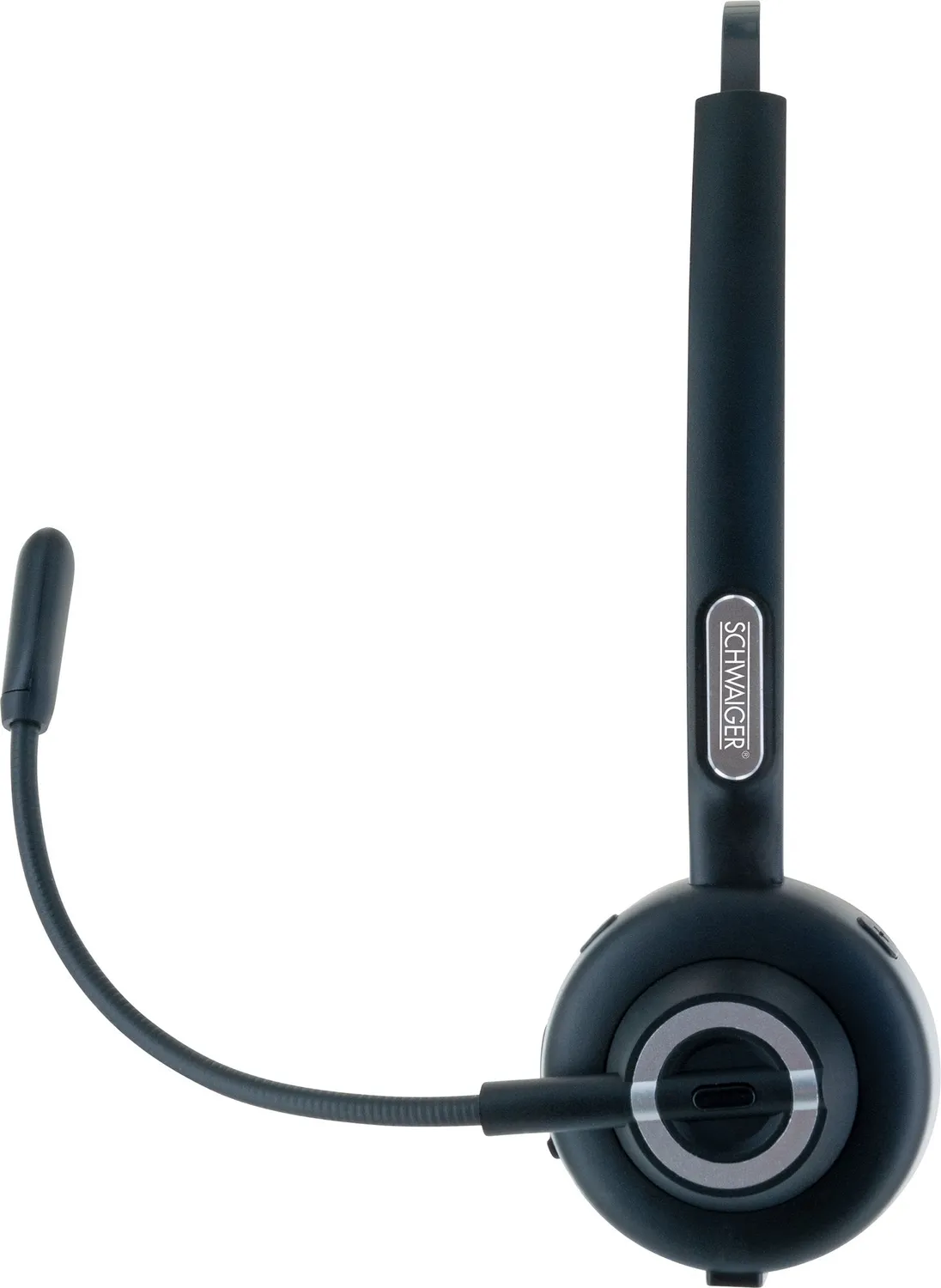 Schwaiger Cuffia Bluetooth Mono con Base di Ricarica nera