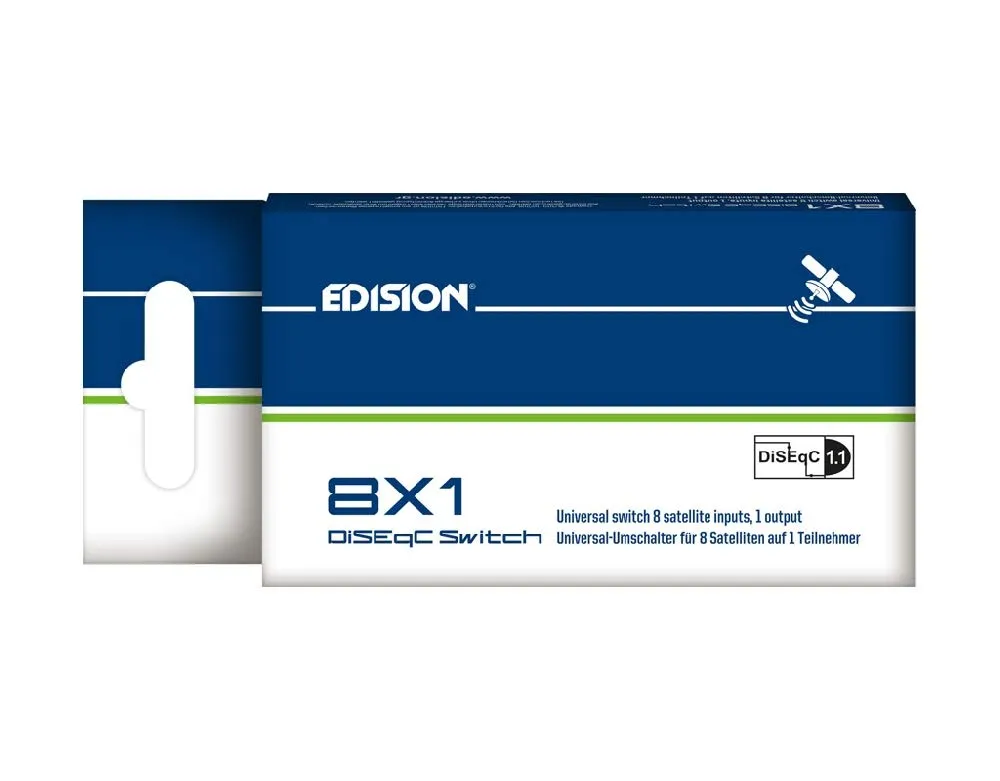 Edision Diseqc 8x1 switch satellitare 8 ingressi DiSEqC
