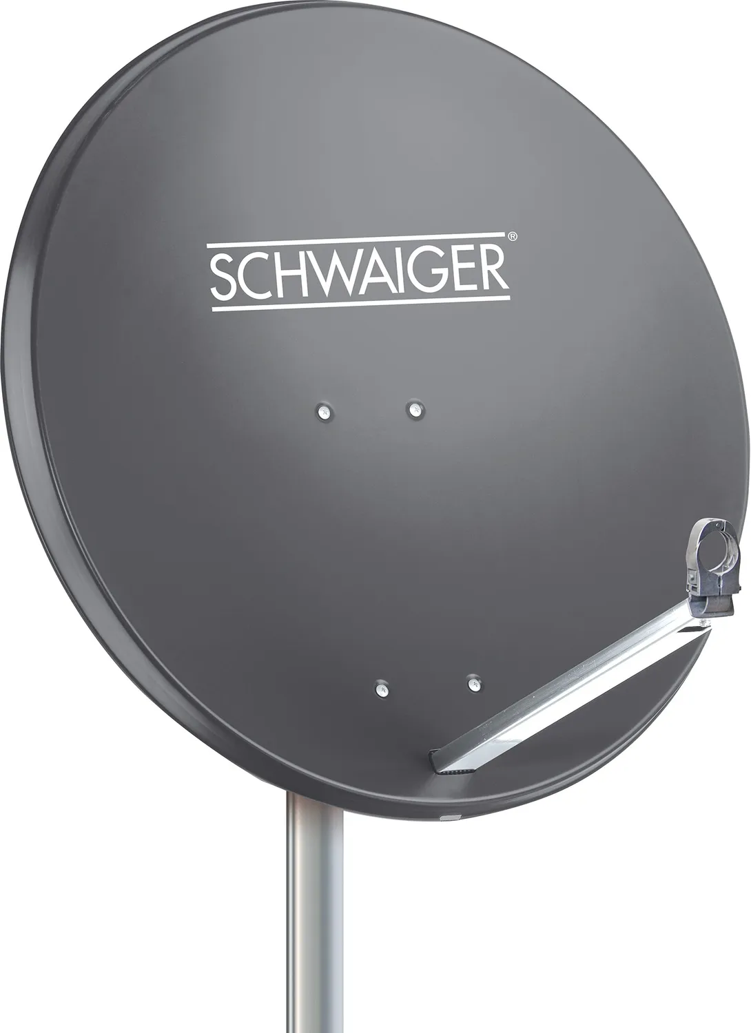 Schwaiger antenna satellitare offset alluminio 75 cm grigio chiaro