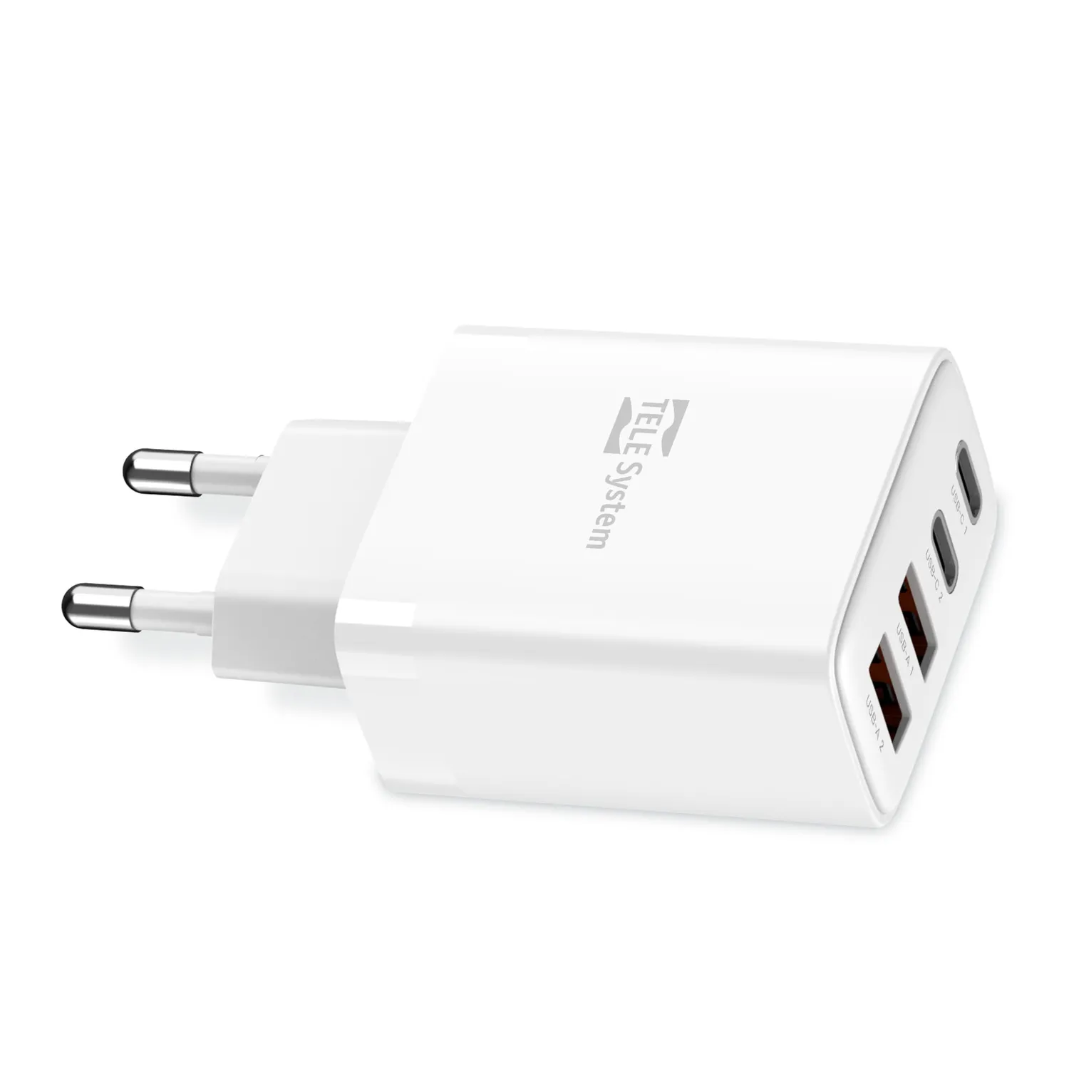 TELE System TS833 EU caricabatterie USB 40W 4 porte 26015002