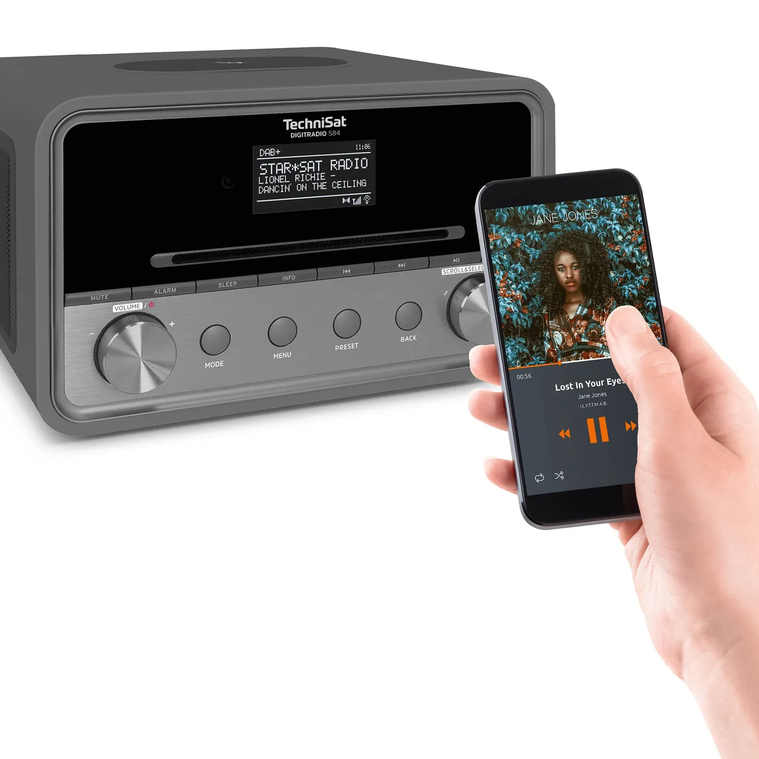 TechniSat DIGITRADIO 584 Radio stereo antracite CD Bluetooth