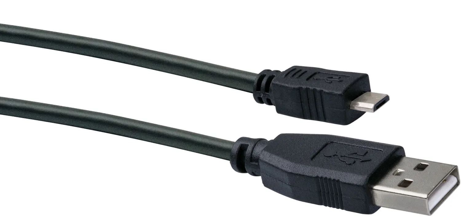 Schwaiger cavo micro USB ricarica 0,5 m nero