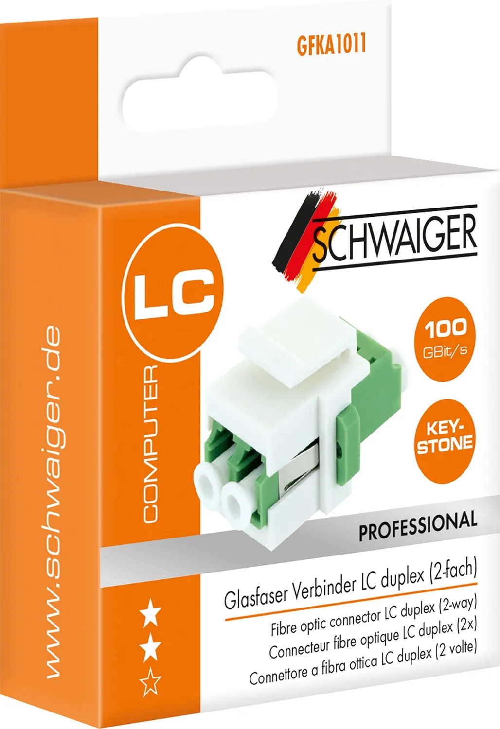 Schwaiger Adattatore fibra ottica LC duplex