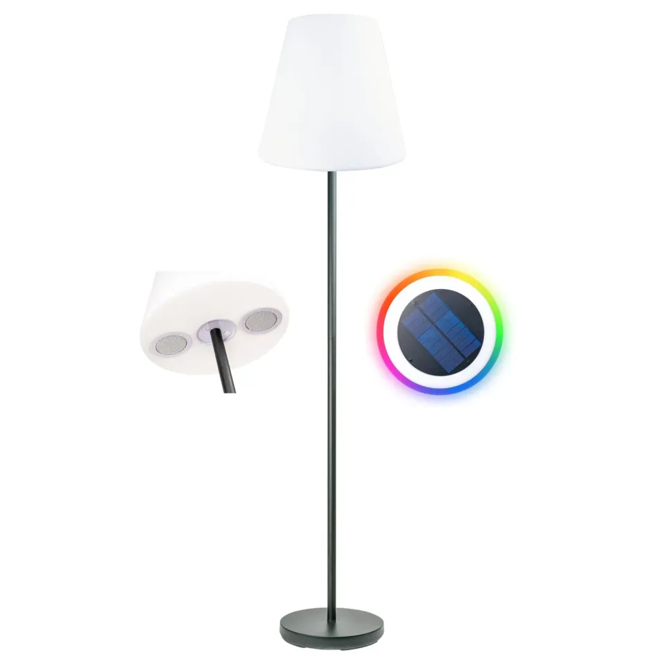 Schwaiger RGB LED lampada solare Bluetooth con telecomando