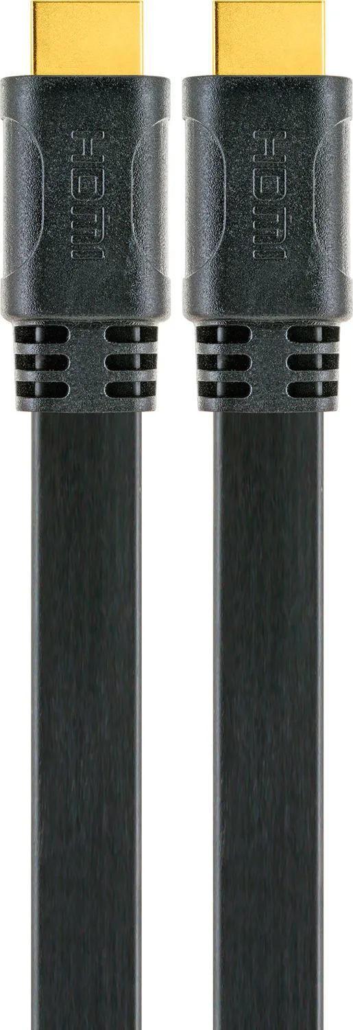 SCHWAIGER Cavo HDMI High Speed Ethernet Piatto Nero