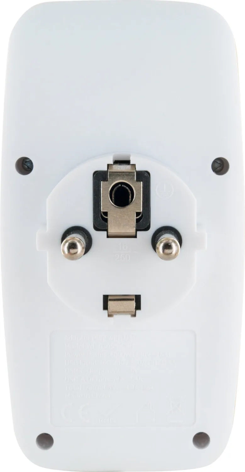 SCHWAIGER Adattatore Multiplo Corrente Multipresa Compatta