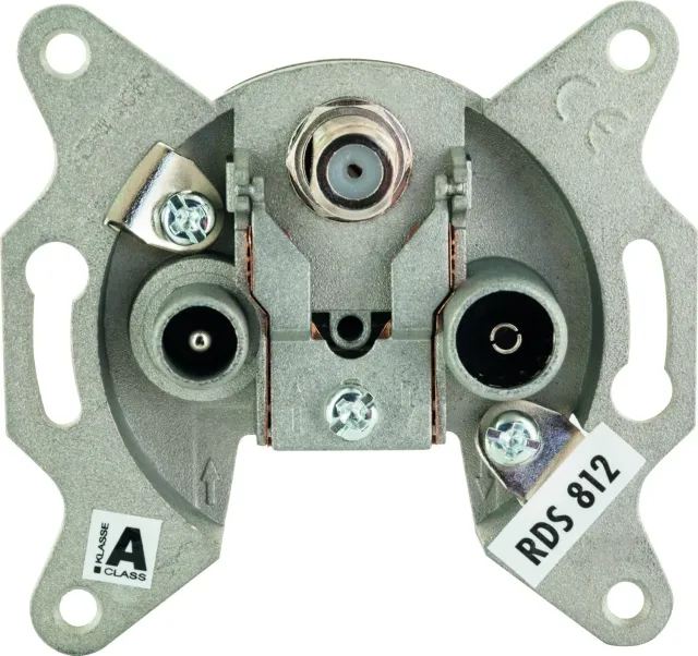 SCHWAIGER presa antenna passante 12 dB triple play