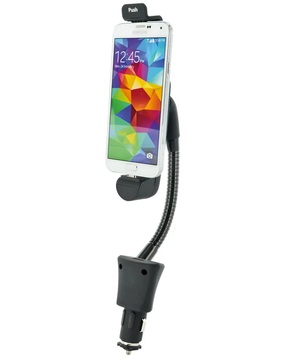 Schwaiger Supporto Auto Smartphone Micro USB Collo Oca