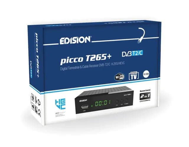 Edision Picco T265+ Decoder Digitale Terrestre Full HD