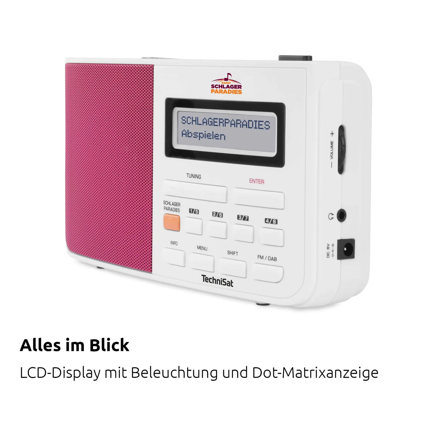 TechniSat DigitRadio 210 radio DAB+ FM Schlager bianco