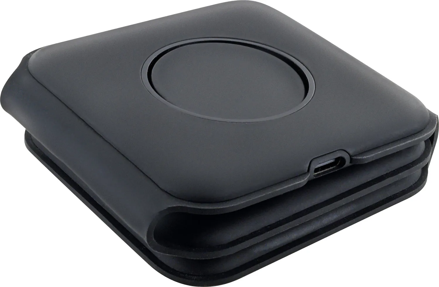 SCHWAIGER Stazione Ricarica Wireless Qi 3 in 1 Nera