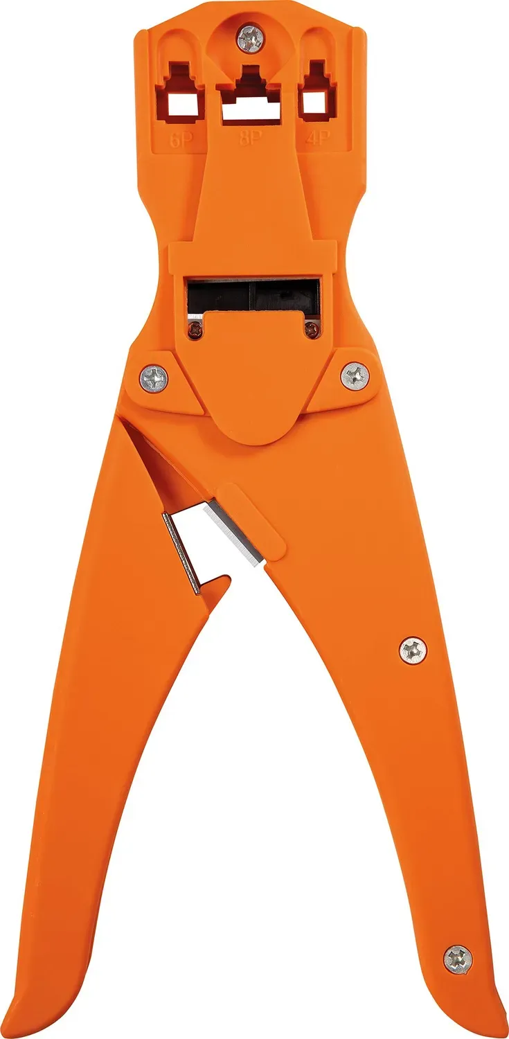 SCHWAIGER Pinza crimpatrice RJ45 RJ11 cavi tondi e piatti