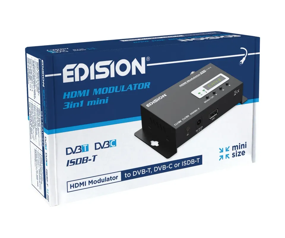 Edision HDMI Modulator 3in1 mini Modulatore DVB-T/C 1080p