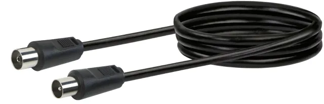 Schwaiger cavo antenna TV IEC 75 dB nero 3 m