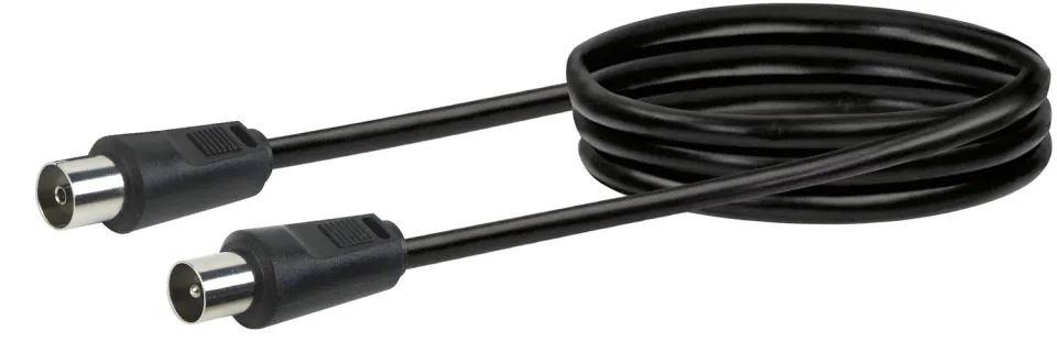 Schwaiger cavo antenna TV IEC 75 dB nero 3 m