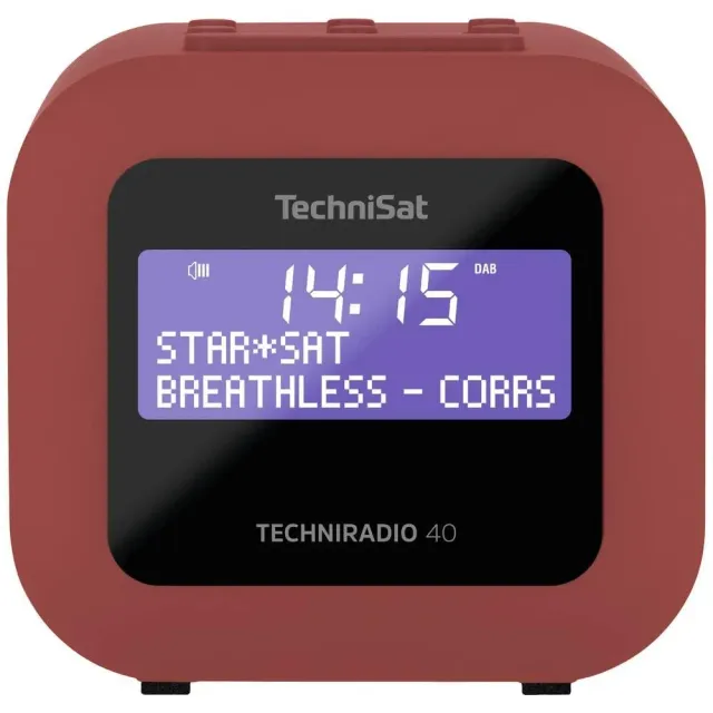 TechniSat Techniradio 40 radiosveglia DAB+ rossa USB