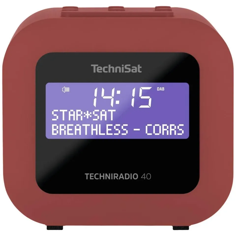 TechniSat Techniradio 40 radiosveglia DAB+ rossa USB