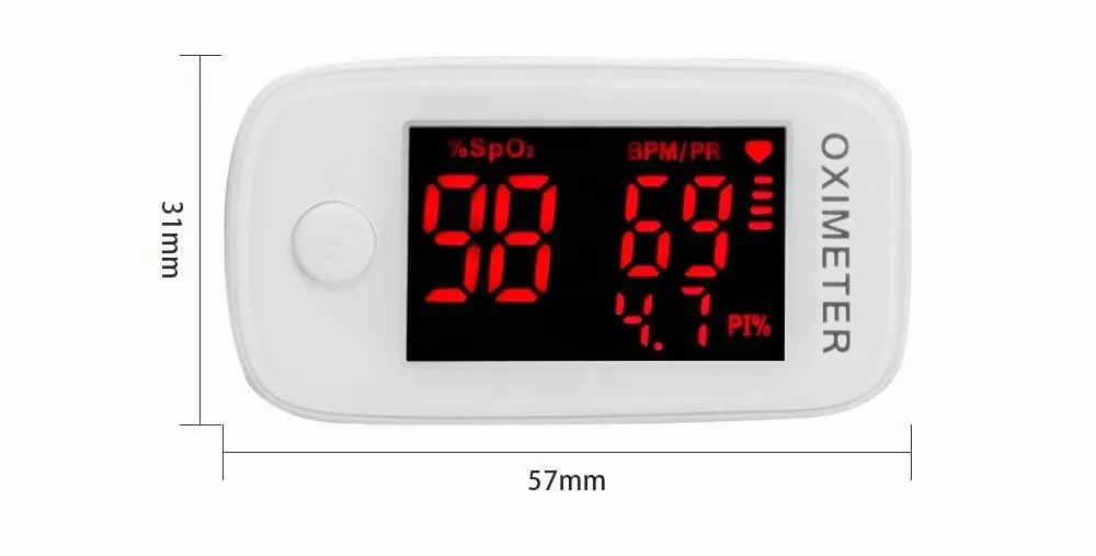 TELE System YM101 saturimetro da dito portatile con display LED