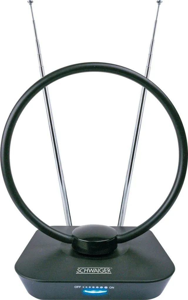 Schwaiger antenna interna DVB-T2 attiva 36 dB