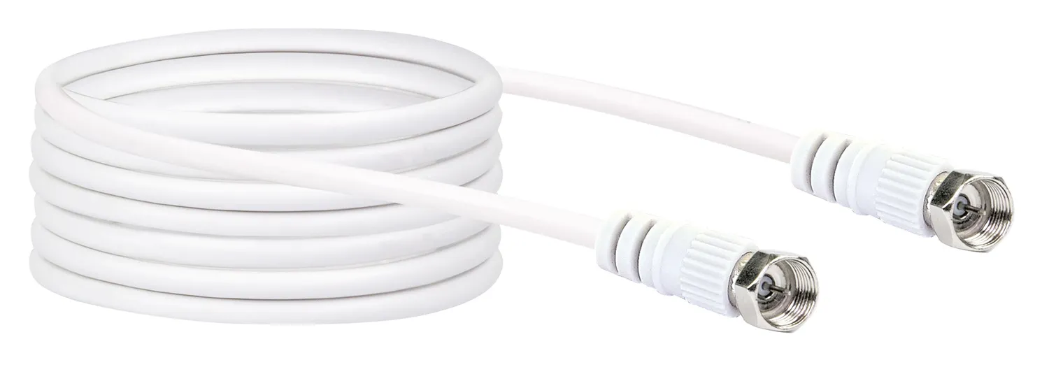 SCHWAIGER cavo SAT 75dB 1,5m bianco
