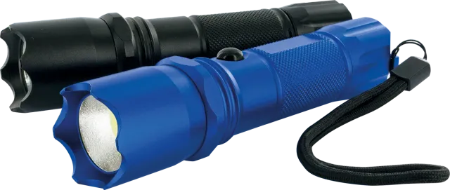 Schwaiger Torcia LED COB 110 lm blu 3x AAA